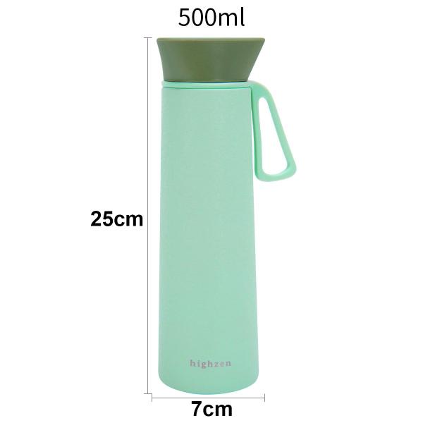 Imagem de Garrafa Térmica de Água Café Suco A Vácuo 500 ml Inox Parede Dupla Camping Academia Passeio Caminhada Portátil