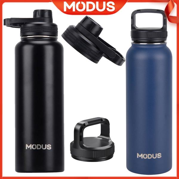 Imagem de Garrafa Térmica de Café Água Suco Parede Dupla A Vácuo 1200ml Inox Camping Academia Passeio Caminhada Portátil