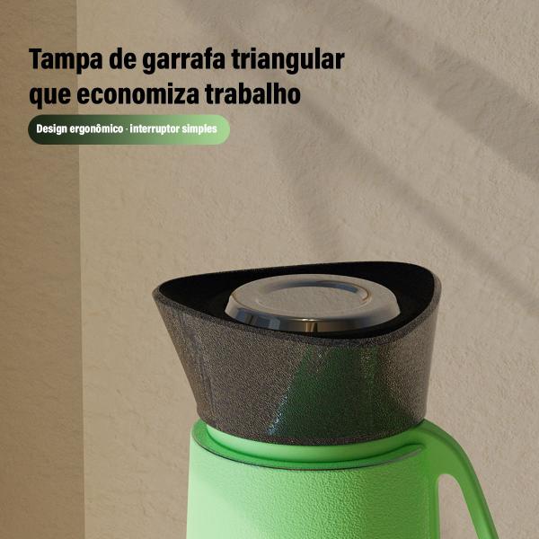 Imagem de Garrafa Térmica de Café Água Suco Parede Dupla A Vácuo 500ml Inox Camping Academia Passeio Caminhada Portátil