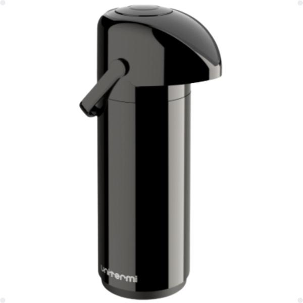 Garrafa Térmica De Mesa 1 Litro de Pressão com alça Ampola de Vidro Verona Unitermi Resistente Imagem de Garrafa Térmica De Mesa 1 Litro de Pressão com alça Ampola de Vidro Verona Unitermi Resistente