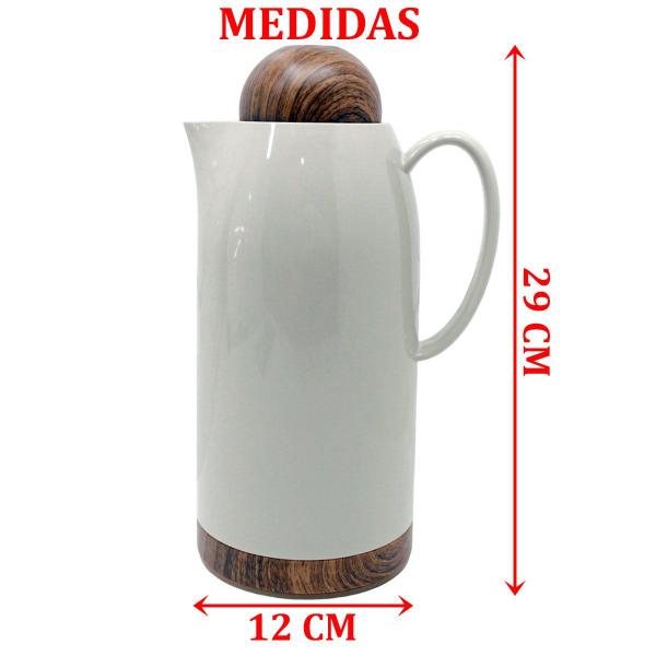 Imagem de Garrafa Térmica De Mesa Colin Nude Café Chá Chimarrão 1Litro