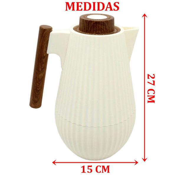 Imagem de Garrafa Térmica De Mesa Morden White Leite Café Chimarrão 1L