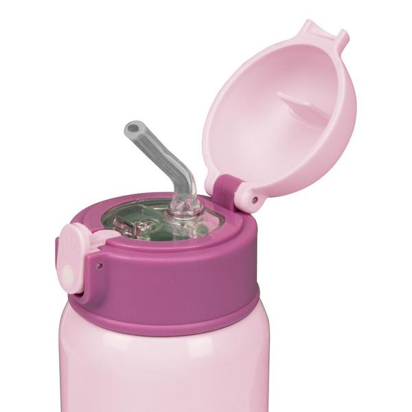 Imagem de Garrafa Térmica Em Inox Infantil Bebê 400ml Com Canudo de Silicone - Pimpolho