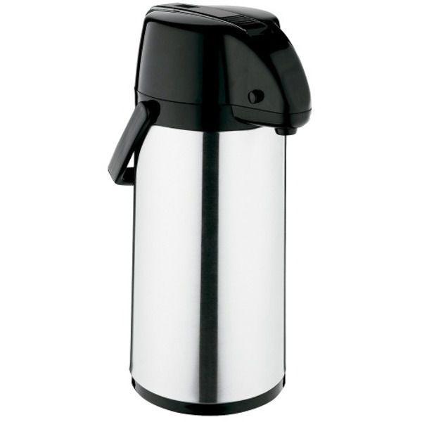 Imagem de Garrafa Térmica Exclusiva 2,5 L Inox/preto Café Escritório