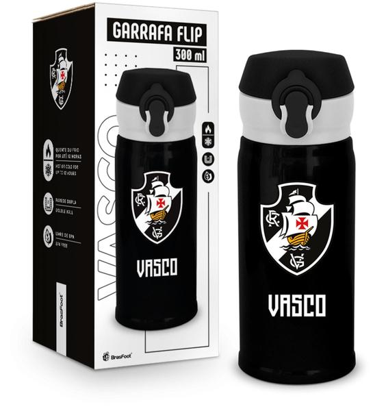 Imagem de Garrafa térmica flip 300ml times - vasco - brasfoot