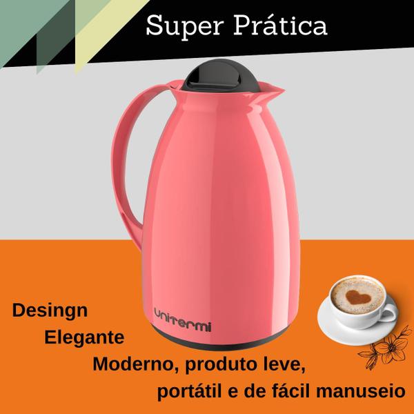 Imagem de Garrafa Térmica Florença 650ml Unitermi Água Chá Café