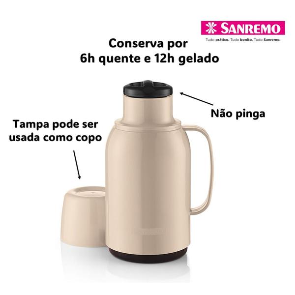 Imagem de Garrafa Térmica Gostar 750ml com Tampa Sanremo Termic