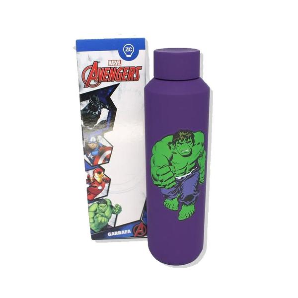 Imagem de Garrafa Térmica Hulk Avengers - 600ml - 1 unidade - Zona Criativa - Rizzo