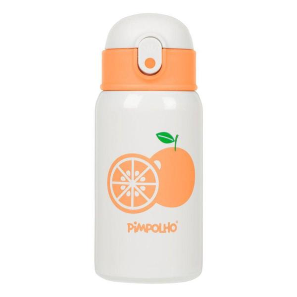 Imagem de Garrafa Térmica Infantil 400 Ml Bege Laranja PIMPOLHO 94741