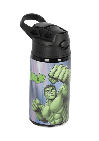 Imagem de Garrafa Térmica Infantil Aço Inox Marvel Avengers Hulk 500ml - Luxcel