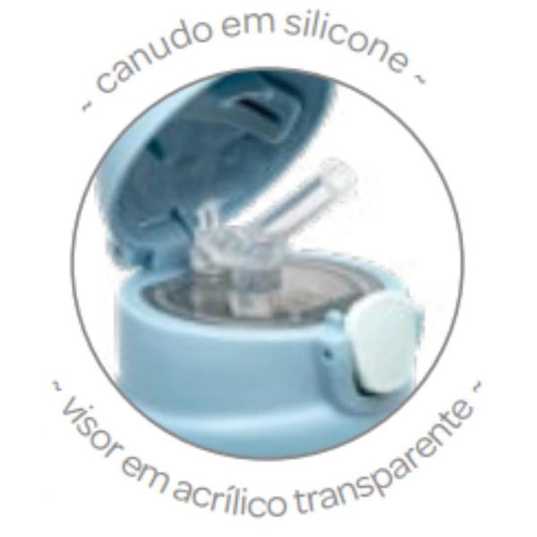 Imagem de Garrafa Térmica Infantil Canudo Parede Dupla Inox 320ml