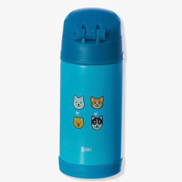 Imagem de Garrafa Térmica Infantil Click Canudo 300ml I Love Dogs