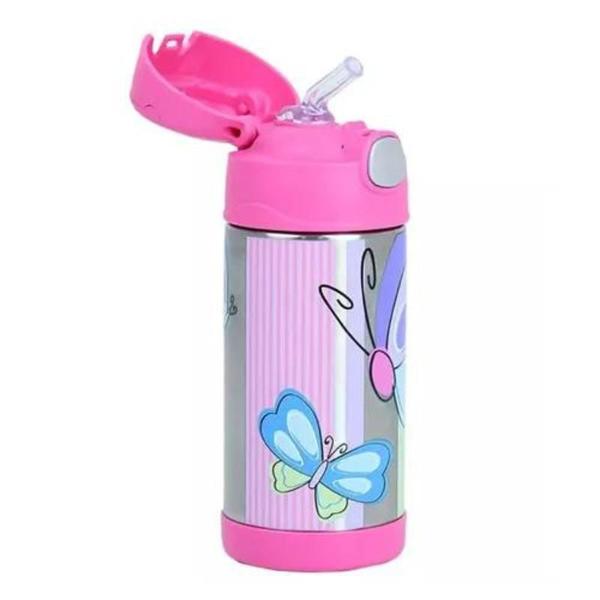 Imagem de Garrafa Térmica Infantil Funtainer 355ml Borboleta - Thermos