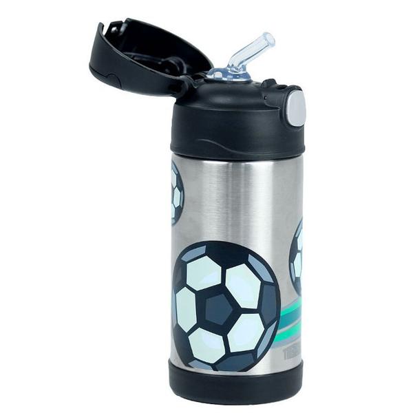 Imagem de Garrafa Térmica Infantil Futebol Thermos  355ml Divertidas