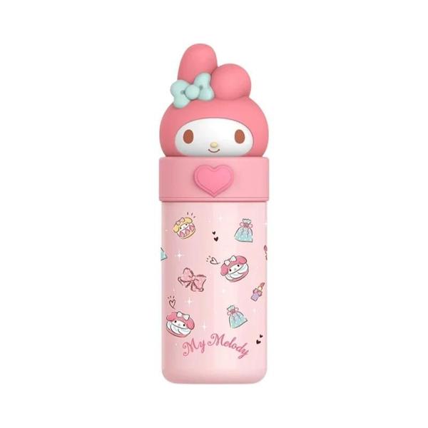 Imagem de Garrafa Térmica Infantil Kawaii Sanrio - Hello Kitty, Kuromi, Cinnamoroll e Melody - 350ml