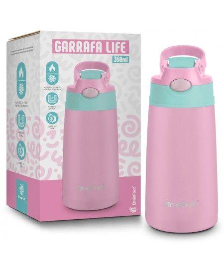 Imagem de Garrafa Térmica Infantil Life Rosa 350ml