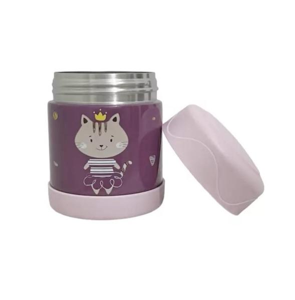 Imagem de Garrafa Térmica Infantil + Pote Térmico Premium Rosa