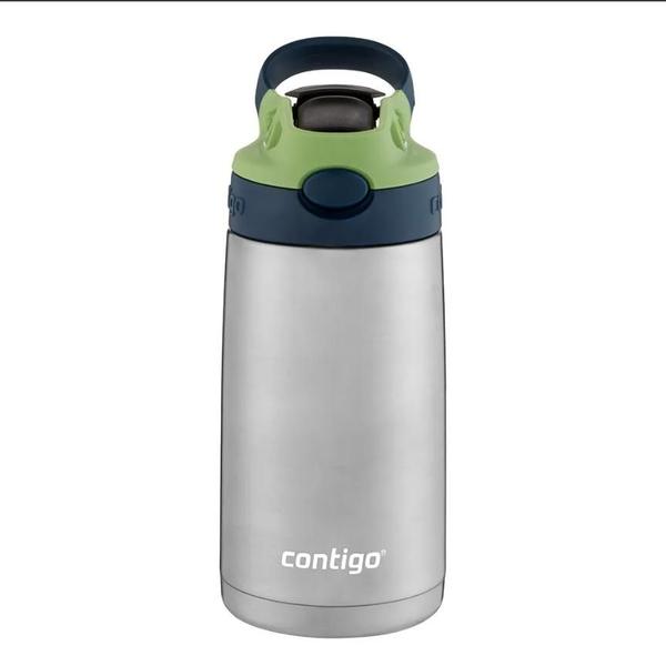 Imagem de Garrafa Térmica Infantil Squeeze Copo Inox Autospout Verde 384ml Contigo