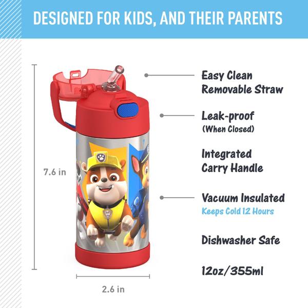 Imagem de Garrafa Térmica Infantil Thermos Funtainer Paw Patrol - 350ml