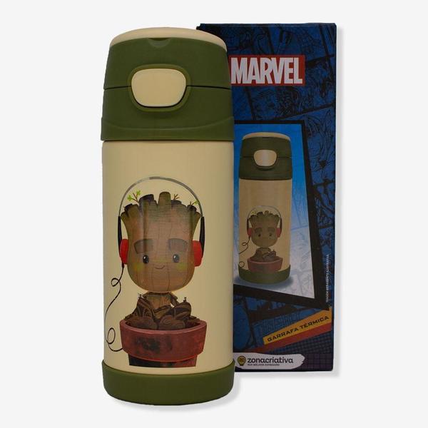 Imagem de Garrafa Térmica Infantil Top Handle Groot - Marvel