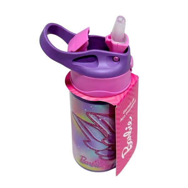 Imagem de Garrafa Térmica Inox 500ml BARBIE Princesa Unicórnio Luxcel