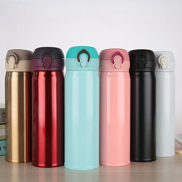 Garrafa Térmica Inox 500ml Café Água Chimarrão Caminhada - SUPER TERMICA Imagem de Garrafa Térmica Inox 500ml Café Água Chimarrão Caminhada