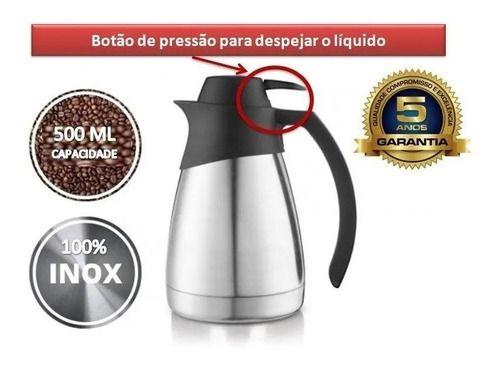 Imagem de Garrafa Térmica Inox 500ml Sanremo Café Leite Chá