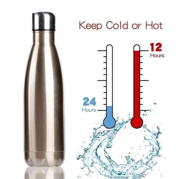 Garrafa Térmica Inox alta qualidade 1 LITRO Academia Viagem Isolado Com Parede Dupla Quente Frio - 1 LITRO TERMICA Imagem de Garrafa Térmica Inox alta qualidade 1 LITRO Academia Viagem Isolado Com Parede Dupla Quente Frio