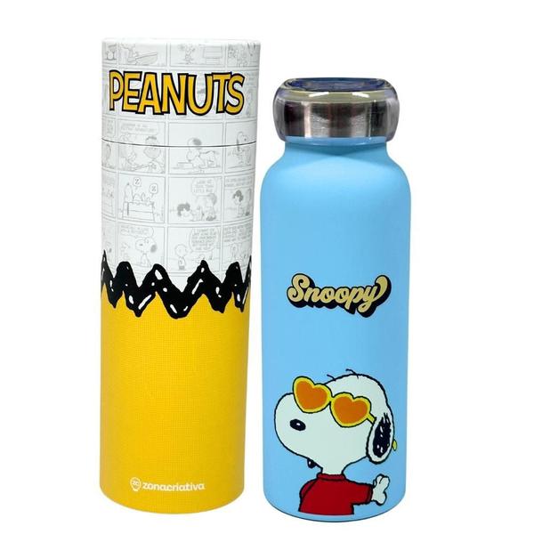 Imagem de Garrafa Térmica Inox Bubble 500ML Snoopy - Zona Criativa