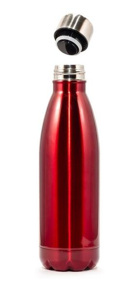 Imagem de Garrafa Térmica Inox Vermelho Para Água e Suco 350ml Mijia