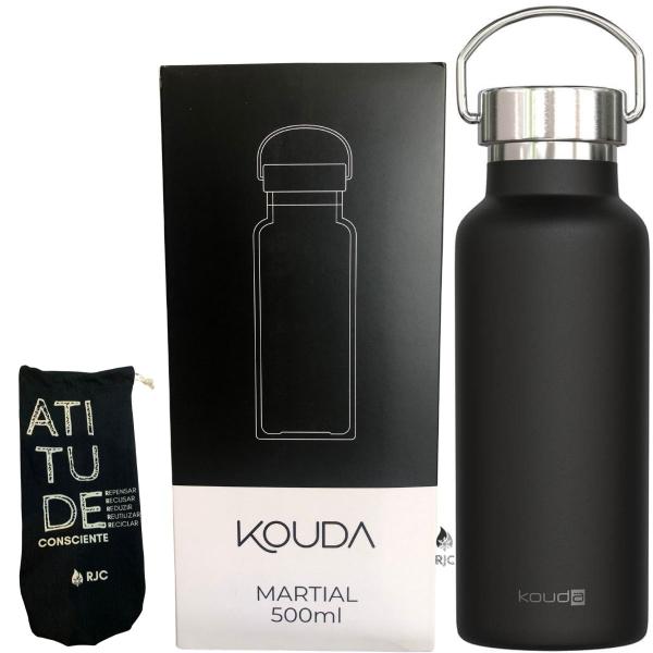 Imagem de Garrafa Térmica KOUDA MARTIAL - 500ml com Saquinho Protetor 100% algodão