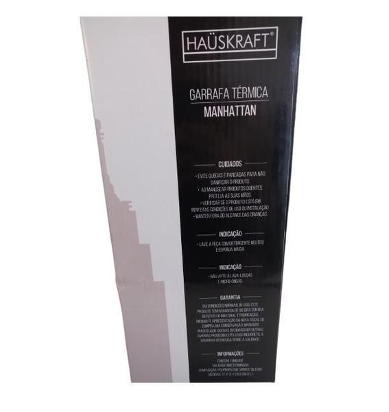 Imagem de Garrafa Térmica Manhattan Preta 1L - Hauskraft