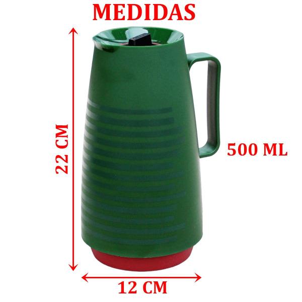 Imagem de Garrafa Térmica Mesa Natalina Verde Noel Café Leite De 500ml