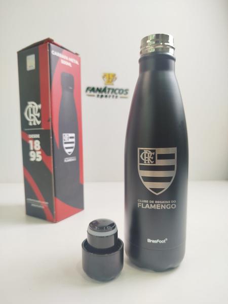 Garrafa termica metal neo 500ml - flamengo laser - Brasfoot Imagem de Garrafa termica metal neo 500ml - flamengo laser