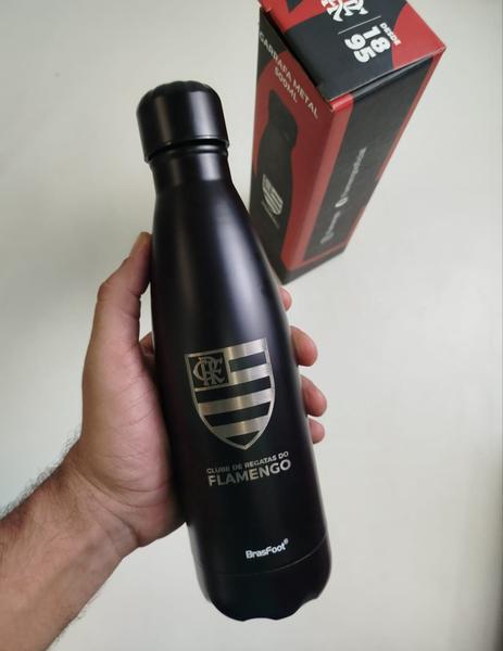 Garrafa termica metal neo 500ml - flamengo laser - Brasfoot Imagem de Garrafa termica metal neo 500ml - flamengo laser