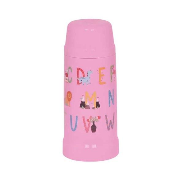 Imagem de Garrafa Termica Mini Kids Alfabeto 300ml - Algodao Doce- Mor