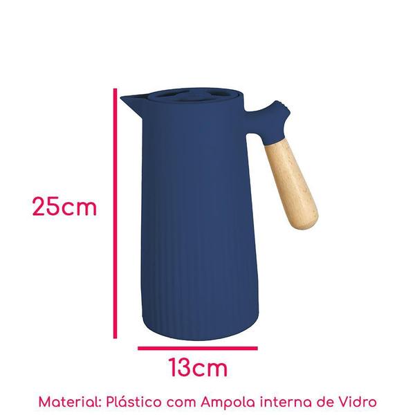 Imagem de Garrafa Térmica Nórdica Navy 1L Class Home - ul - 1 Litro