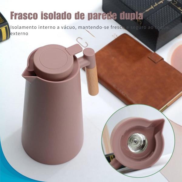 Imagem de Garrafa Térmica Para Café Com Alça Resistente E Cor Vibrante Presente