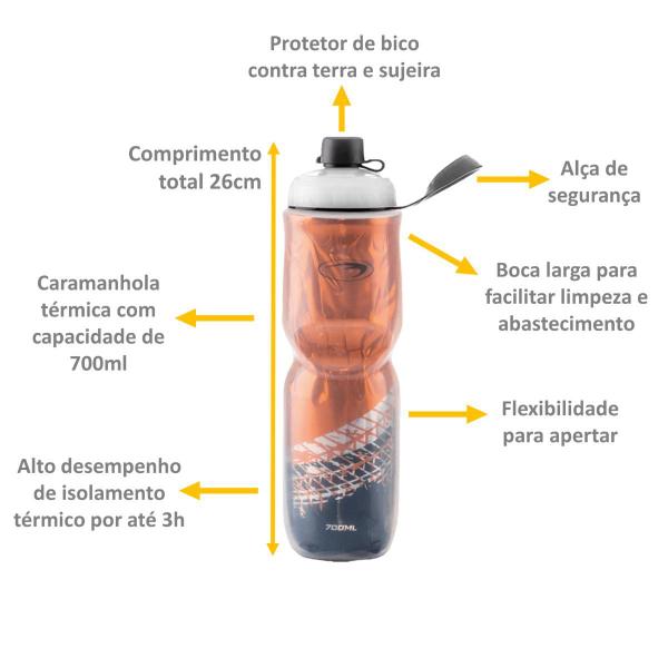 Imagem de Garrafa Térmica Squeeze Bike Academia 700ml