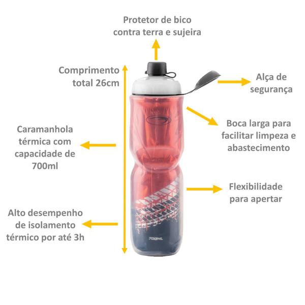 Imagem de Garrafa Térmica Squeeze Bike Academia 700ml