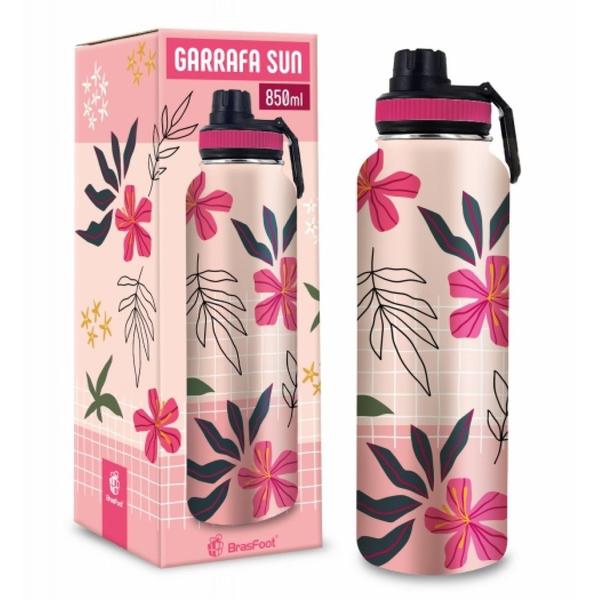 Imagem de Garrafa Térmica Sun Flowers - 850ml - Brasfoot