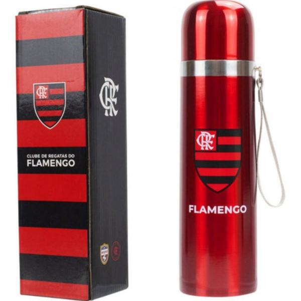 Imagem de Garrafa Térmica Tampa Copo Flamengo 450ml - SPFC