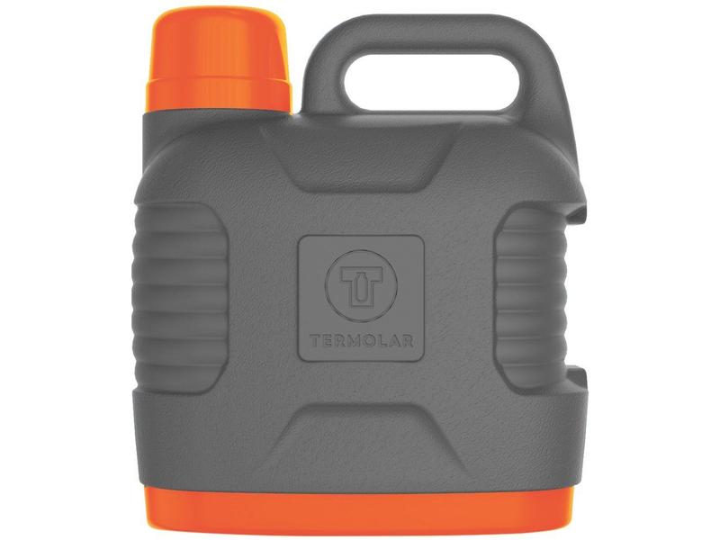 Garrafa Térmica Termolar 5 Cinza e Laranja