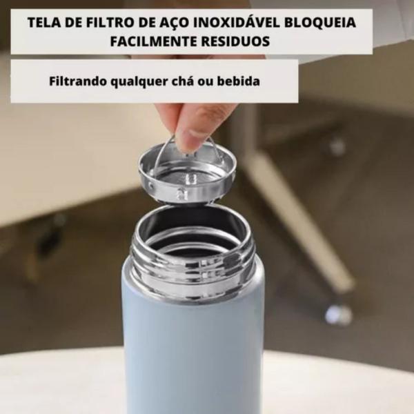 Imagem de Garrafa Térmica Termômetro Digital Led 500ml C/NF