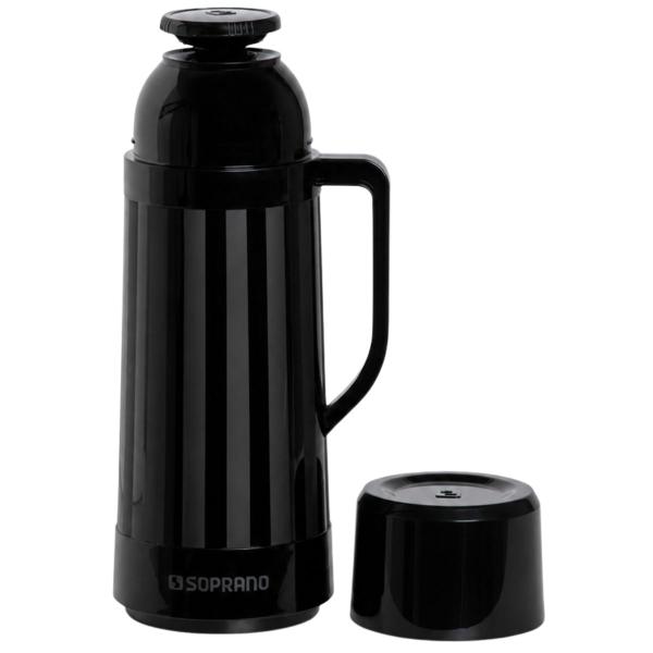 Garrafa Termica Topazio 1 Litro Preto Soprano