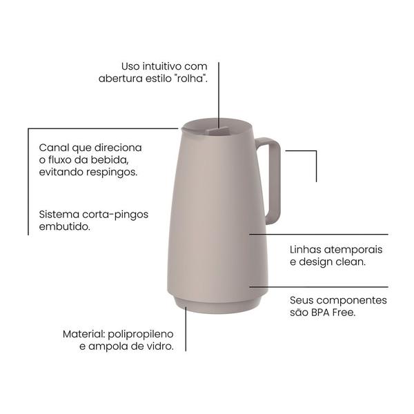 Imagem de Garrafa Térmica Tramontina Exata 6163605 500ml