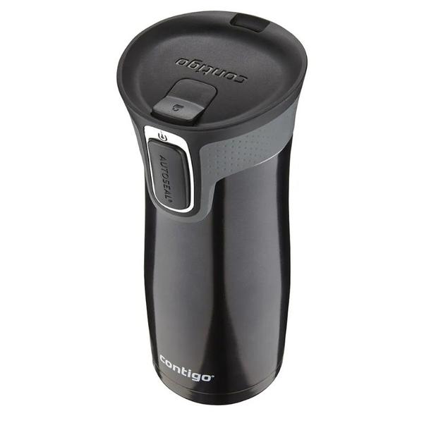 Imagem de Garrafa Térmica West Loop Autoseal Spill-Proof Travel Mug Preto 473ml - Contigo