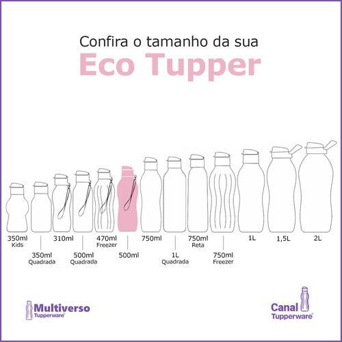 Imagem de Garrafa Tupperware 500ml Eco Tupper Retornável Ecológica Mix