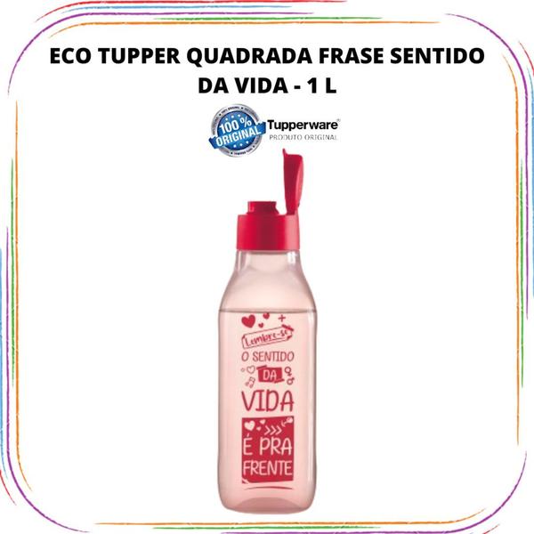 Imagem de Garrafa Tupperware Eco Tupper Quadrada 1 L