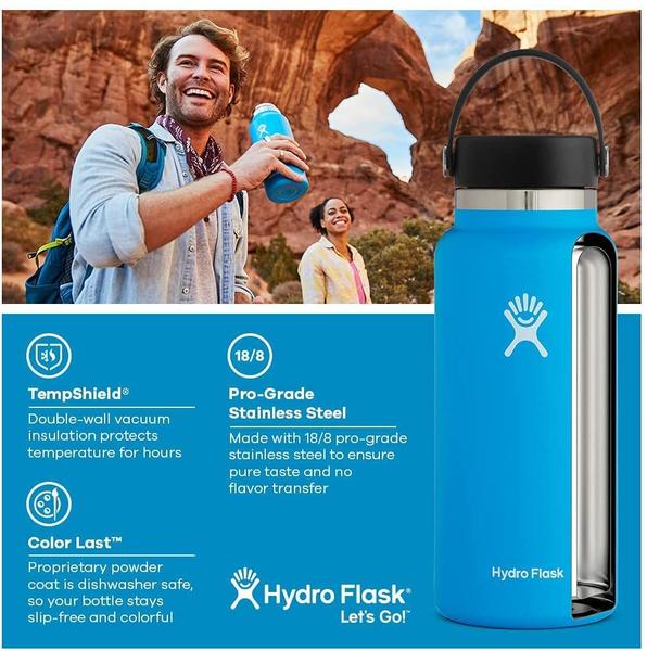 Imagem de Garrafa Wide Mouth Hydro Flask com Tampa Flexível